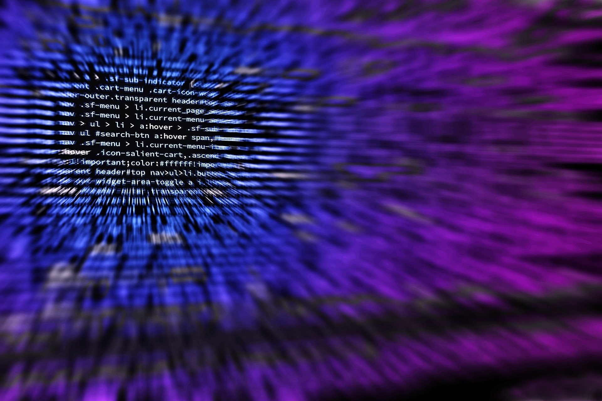 Quellcode auf einem Bildschirm